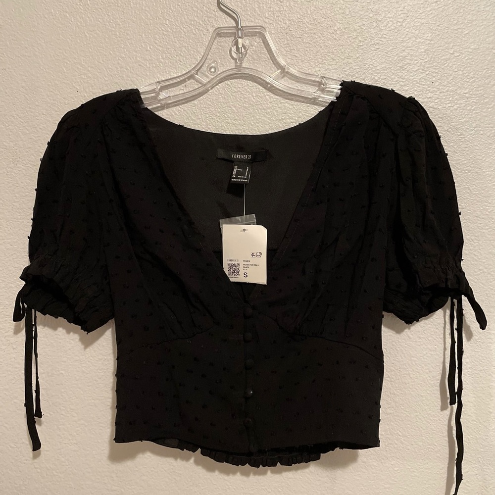 Forever 21 Woven Top - Black - S 🖤